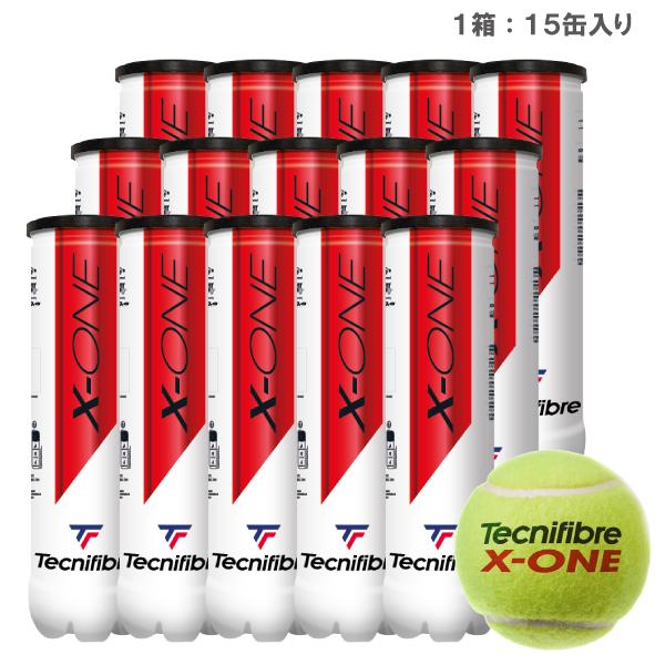 Tecnifibre X-ONE テニスボール 1箱 テクニファイバー エックス ワン 1箱 5ダース 1缶4球入/15缶/60球