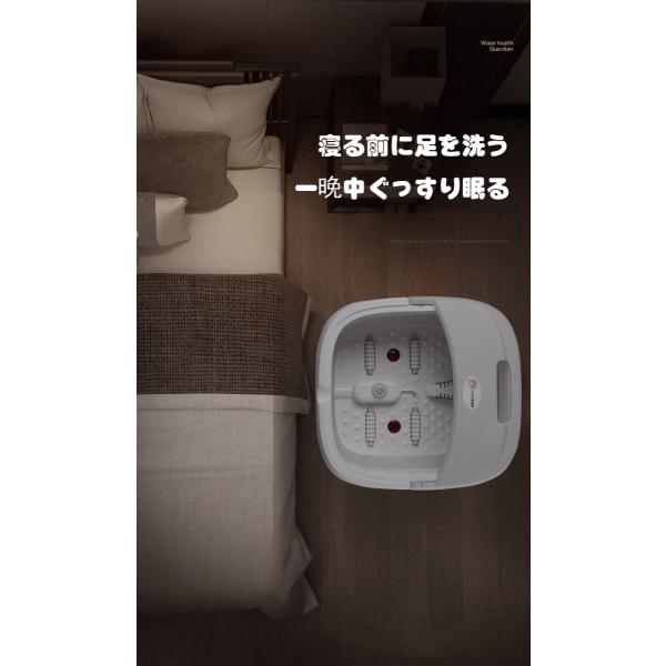 折りたたみ式足浴槽電動泡脚桶恒温気泡マッサージ泡脚盆足浴器