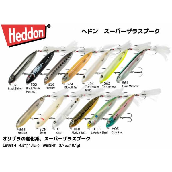 Heddon ヘドン スーパーザラスプークSuper Zara Spook : ウインズ