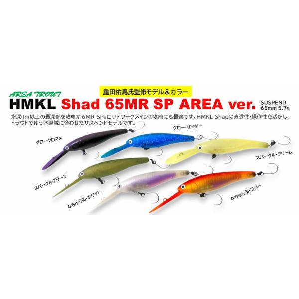 HMKL（ハンクル） ハンクルシャッド HMKL SHAD 65MR SP エリア