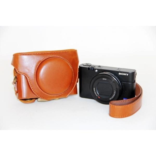 【美品】SONY Cyber-shot RX100(DSC-RX100)ケース付 SONY DSC-RX100 ケース DSC-RX100II DSC-RX100III カメラケース