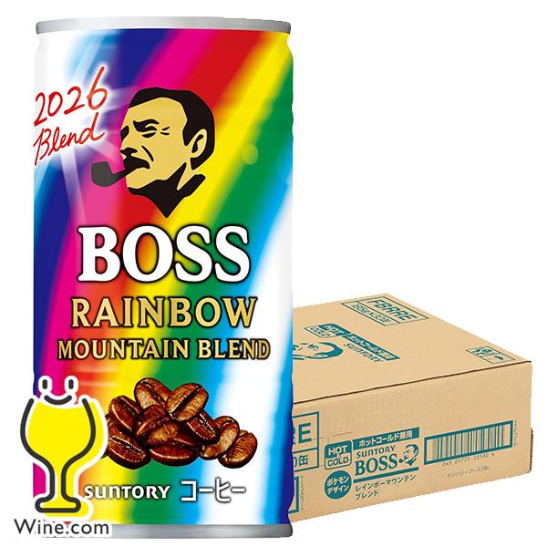 缶コーヒー 珈琲 送料無料 サントリー BOSS ボス レインボーマウンテン 185g×1ケース/30本(030)『ESH』