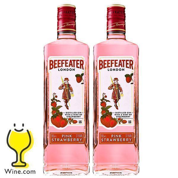 ジン GIN 送料無料 ビーフィーター ピンクストロベリー 37度 700ml×2本