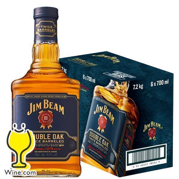 Jim Beam ジムビーム　バーボンウイスキー　700ml 6本セット ジムビーム 6本 ウイスキー バーボン 送料無料 サントリー ダブル