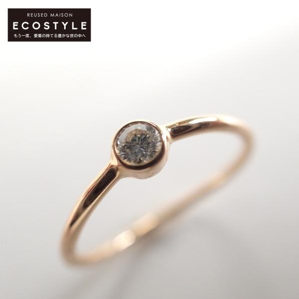 ティファニー ウェーブシングルロウダイヤモンドリングAU750【美品】 新品同様♡Tiffany♡ウェーブ シングルロウ ダイヤモンド リング