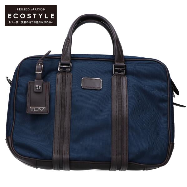 TUMI ネイビー ナイロン ビジネスバッグ ショルダーストラップ付き TUMI（トゥミ） 68409DNYE デラックス ラップトップ 2WAYショルダー