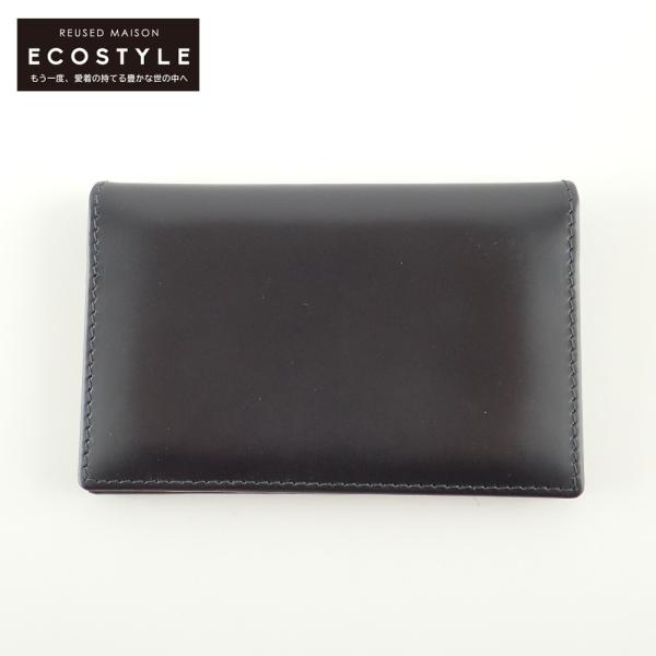 新品同様 ETTINGER エッティンガー VISITING CARD CASE 銀座店限定 