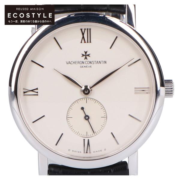 【OH済】 ヴァシュロンコンスタンタン 【VACHERON CONSTANTIN】 パトリモニー セミフラット スモールセコンド 81160/000G-9062 (81160/1) メンズ シルバー K18ホワイトゴールド 腕時計 時計 PATRIMONY SMALL SECONDS SILVER K18WG VC【中古】 VACHERON CONSTANTIN（ヴァシュロン・コンスタンタン） 81160/000G