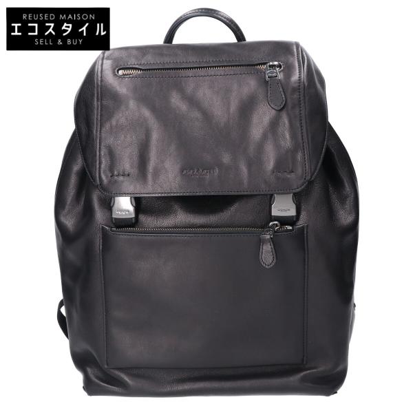 良品 COACH バックパック レザー ブラック マンハッタン 72338 COACH 美品/ コーチ 72338 マンハッタン オールレザー バック