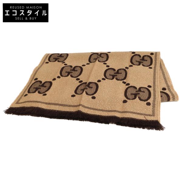GUCCI グッチ 598993 GGウール ラメ ジャカード スカーフ GUCCI グッチ 598993 GGウール ラメ ジャカード スカーフ