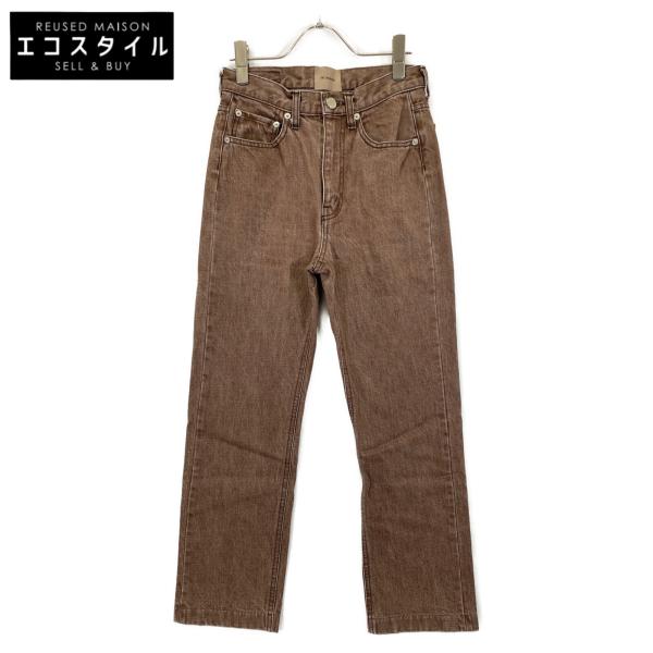 THE SHISHIKUI シシクイ 0066 ブラウン デニムパンツ 24 THE SHISHIKUI シシクイ 0066 ブラウン デニムパンツ 24