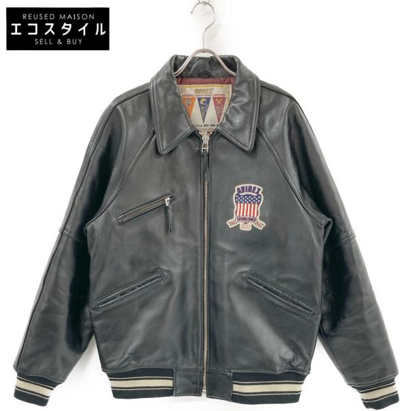 AVIREX（アヴィレックス） 6151076 ブラック SIGNATURE VARSITY JACKET