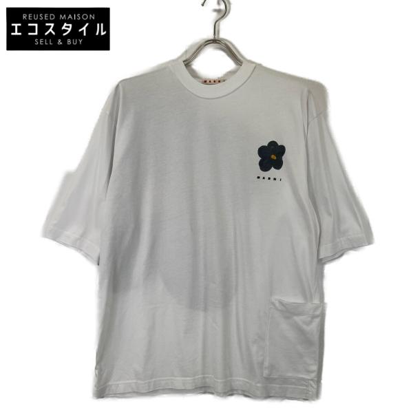 新品未使用！MARNI★刺繍ロゴTシャツ MARNI（マルニ） Tシャツ【1枚単品】 HUMU0223X3 UTCZ68 レディース