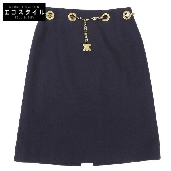 CELINE（セリーヌ） トリオンフチェーンベルト付き カシミヤ混 ウール