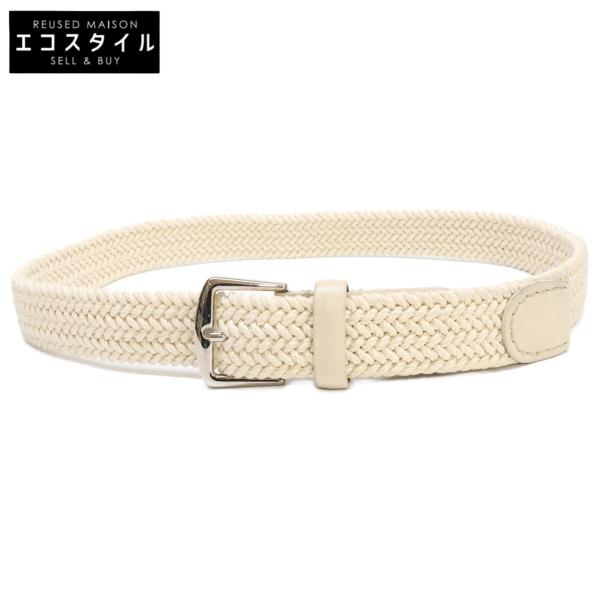 Loro Piana（ロロピアーナ） ロープメッシュ/レザー ベルト 85/34