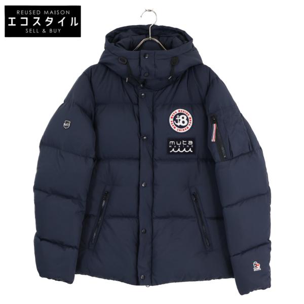 美品/ muta MARINE ムータ マリン 602918311 河田フェザー フード付