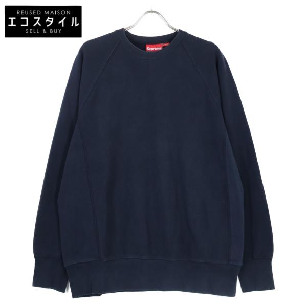 Supreme シュプリーム ネイビー クルーネック スウェット Supreme シュプリーム ネイビー クルーネック スウェット