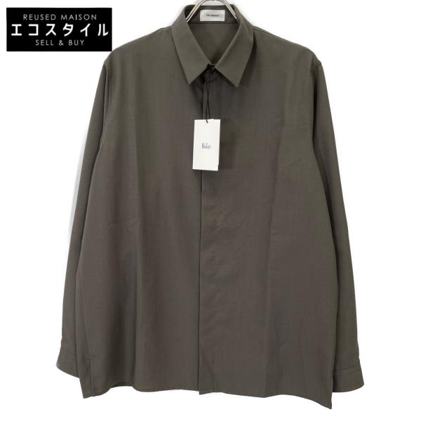 【美品】 THE RERACS カーキ 長袖シャツ wine-king_2777100000150428