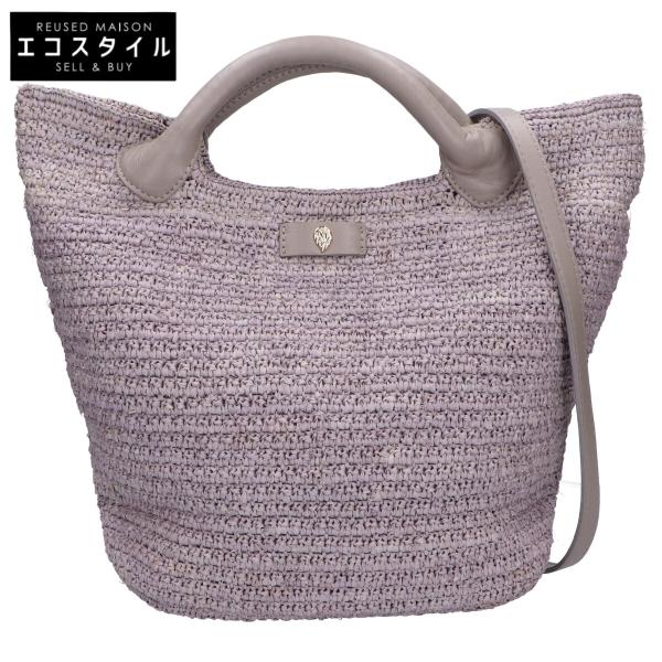 【新品未使用】ヘレンカミンスキー　Cassia S ラフィア　バスケットバッグ wine-king_2777100000158256