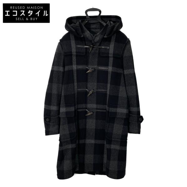 【希少】クレストブリッジ ダブルメントンファーコート チェック 42 2way 希少】クレストブリッジ ダブルメントンファーコート チェック