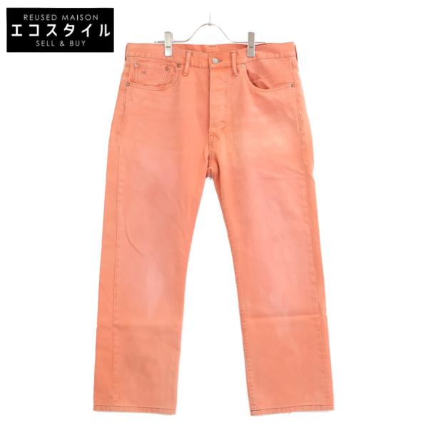 RRL ダブルアールエル オレンジ コットン ボタンフライ パンツ ピケ 34