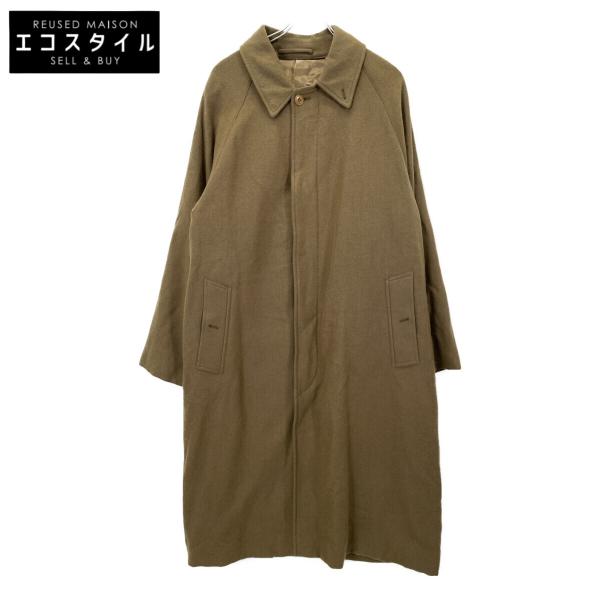 美品 COMOLI コモリ S03-04009 20AW Linen Wool Bal Collar Coat 2