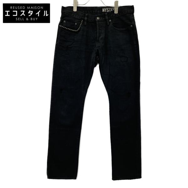 HYSTERIC GLAMOUR / スリムパンツ/ボトム/30/スタッズ/コットン/BLK/02213ap16 wine-king_2777100000164901