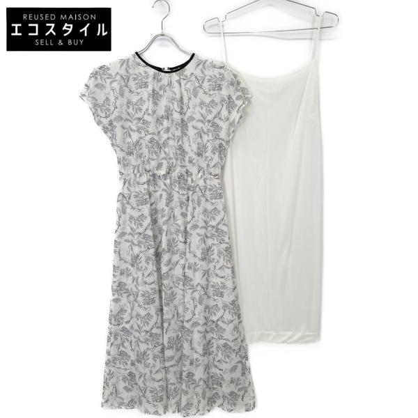 アナイ　ホワイト ノースリーブシャツワンピース サイズ34 アナイ ホワイト ノースリーブシャツワンピース サイズ34 アナイ