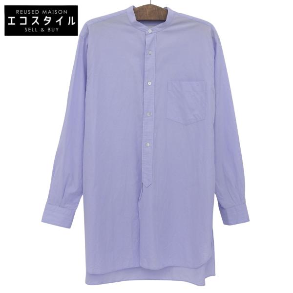 COMOLI コモリ コットン バンドカラー シャツ トップス メンズ