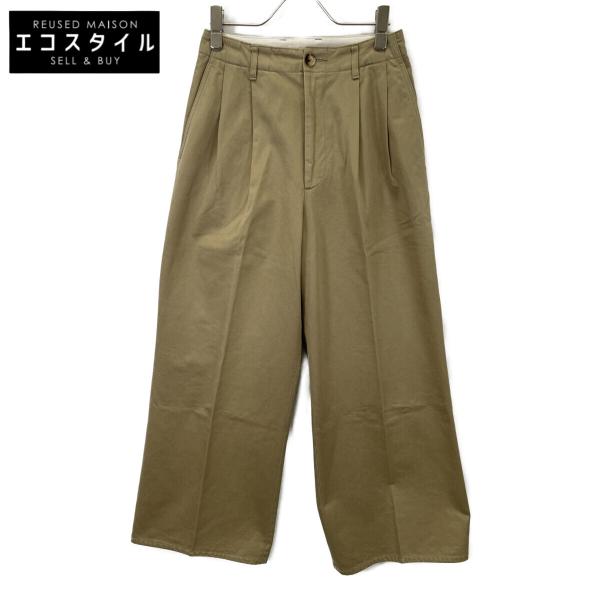 AURALEE オーラリー A20AP02CN WASHED FINX CHINO WIDE TUCK PANTS