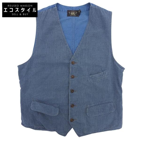 RRL インディゴ ドビー ベスト Lサイズ Double RL(RRL) Indigo Beach Vest ダブルアールエル インディゴ