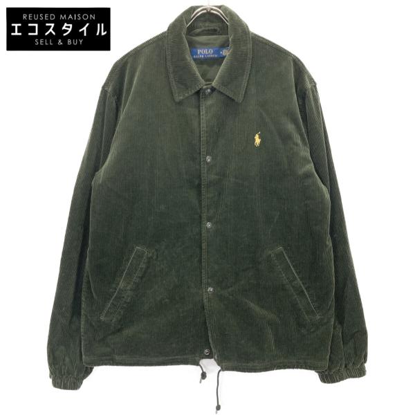 ラルフローレン　コーデュロイ　トラッカージャケット　エメラルドグリーン　サイズL ラルフローレン コーデュロイ トラッカージャケット エメラルド