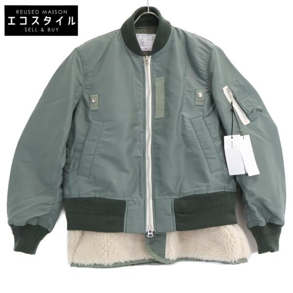 sacai（サカイ） 24-03450M カーキ 24AWLayered Hybrid Bomber Jacket