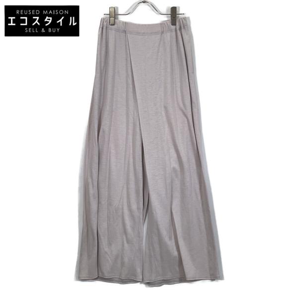 JURGEN LEHL ヨーガンレール ホワイト ラミー素材 ラップ風 パンツ