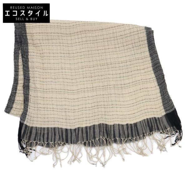 美品 JURGEN LEHL ヨーガンレール J0161ESF34 ちりめん ストール