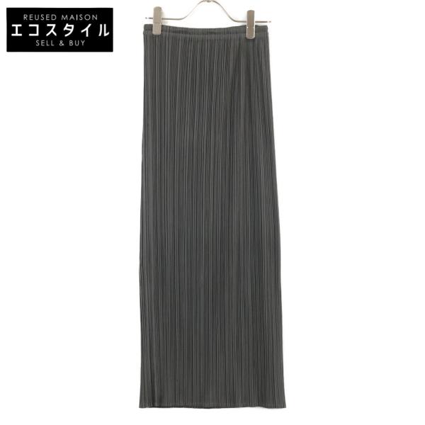 PLEATS PLEASE プリーツプリーズ カーキ コットン プリーツ ロング