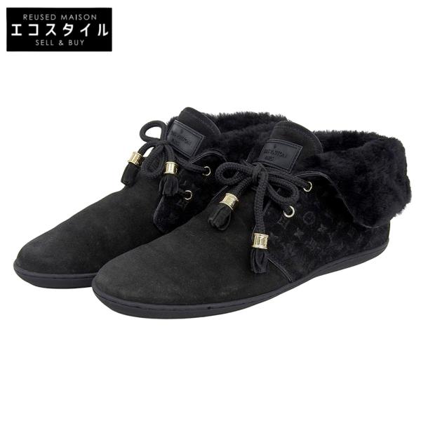 LOUIS VUITTON ルイヴィトン スエード ショート ブーツ シューズ