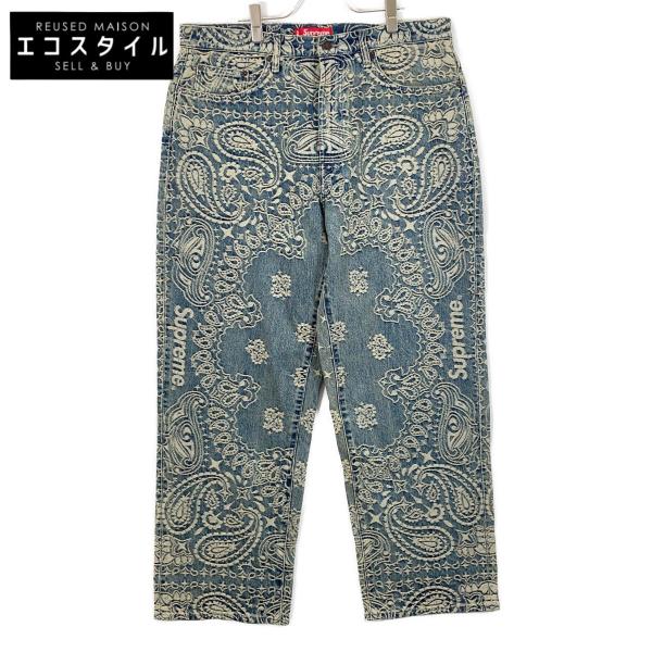 Supreme（シュプリーム） 25SS ブルー Bandana Jacquard Baggy デニム