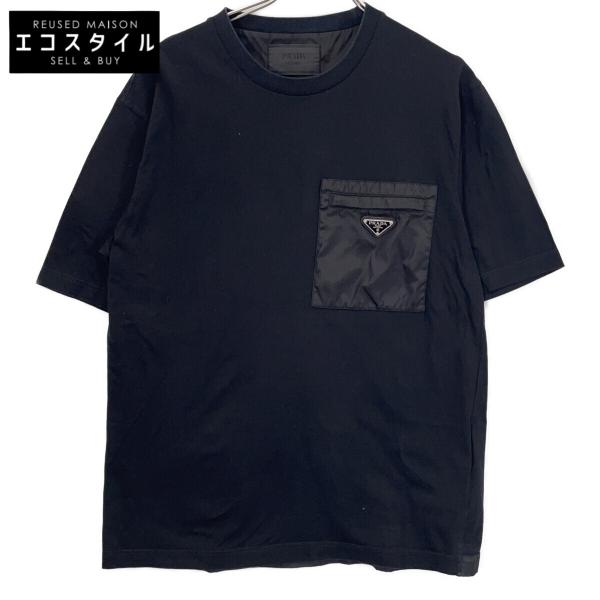 PRADA（プラダ） UJN661 S221 11CK ブラック トライアングルロゴ T