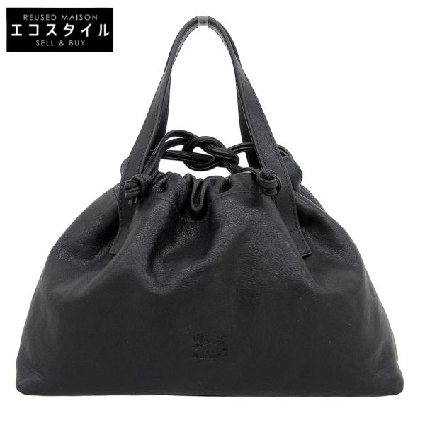 IL BISONTE（イルビゾンテ） レザー 巾着 ハンドバッグ レディース