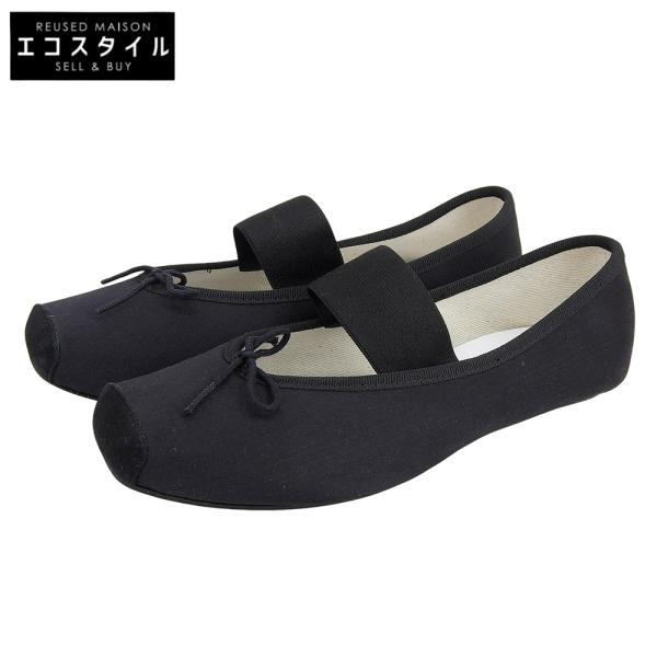 レペット スクエアトゥ ゴムストラップ フラットシューズ シューズ レディース ブラック 38 38 Repetto レペット スクエアトゥ ゴムストラップ フラットシューズ