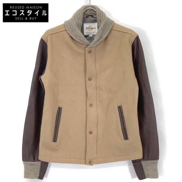 Golden Bear（ゴールデンベア） スポーツ ブラウン レザー スタジャン