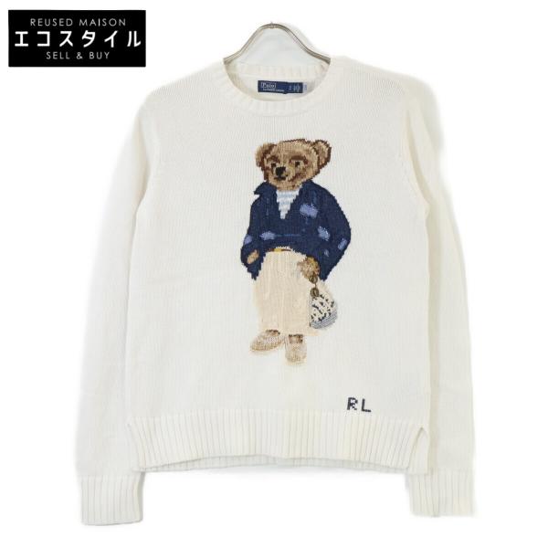 ポロ ラルフローレン 【美品/国内正規】Polo Bear Cotton-Blend Sweater クルーネック ニットセーター S/P POLO RALPH LAUREN（ポロ・ラルフローレン） 美品/国内正規 ポロ