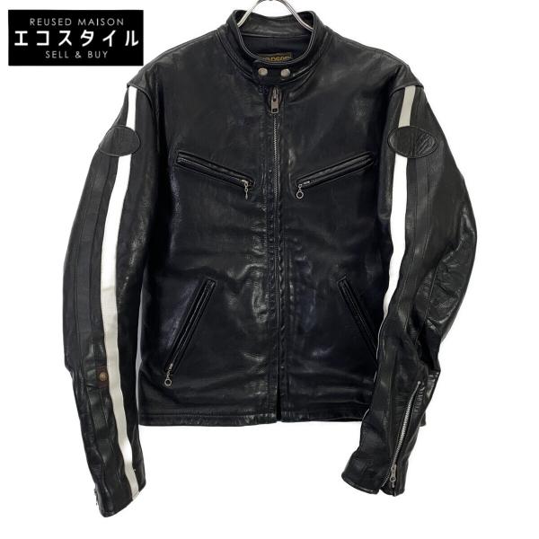 VANSON（バンソン） 14989 ブラック レザー シングルライダース