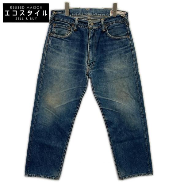 美品　EVISU エヴィス　No.2 日本製 100% コットン デニムパンツ EVISU（エヴィス） インディゴ コットン100 No.2 ジップフライ デニム
