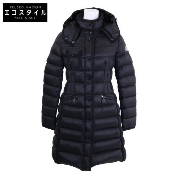 モンクレール エルミンヌ ダウンジャケット サイズ00 ブラック HERMINE MONCLER（モンクレール） HERMINE エルミンヌ フード付ダウン コート
