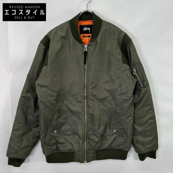 STUSSY（ステューシー） カーキ MA-1 フライトジャケット カーキ L