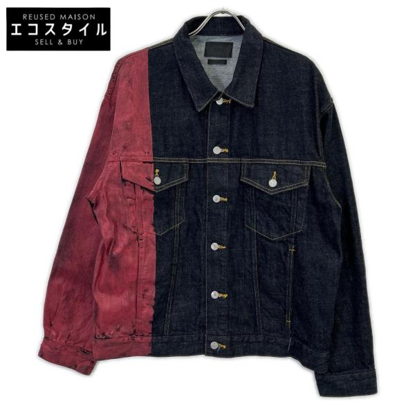 24年製 YOKE ヨーク YK24FW0785B-A HAND PAINTED DENIM TRUCKER JACKET