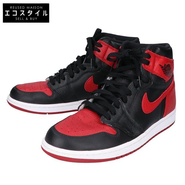 美品 NIKE ナイキ 555088-001 AIR JORDAN 1 RETRO HIGH OG エアジョーダン1レトロ ハイOG ハイカットスニーカー 28 メンズ
