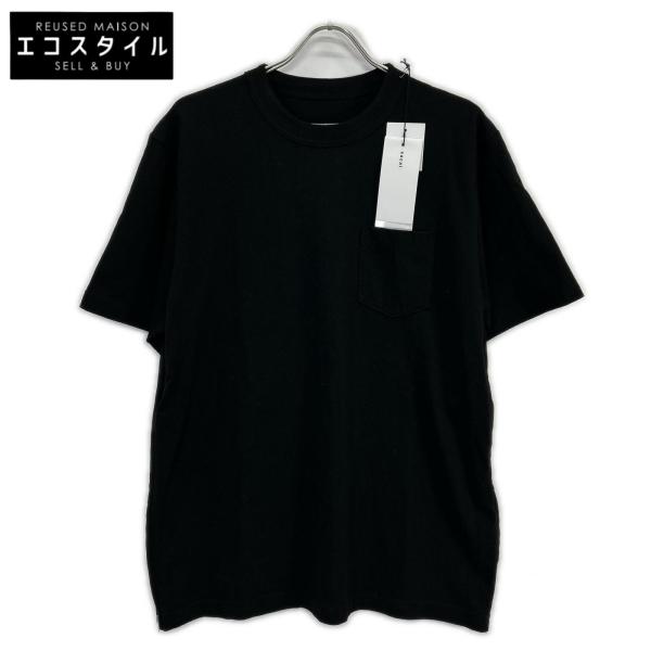 sacai（サカイ） SCM-332 ブラック Side Zip Cotton T-Shirt 4 メンズ